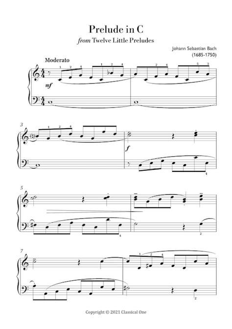 Easy Classical Piano Sheet Music