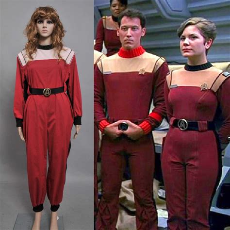 star trek starfleet enlisted crew jumpsuit uniform cosplay kostüm unisex kleidung verkleidung