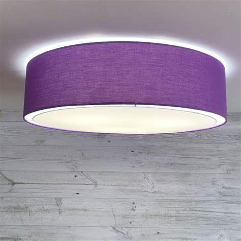 2020 popular 1 trends in lights & lighting, automobiles & motorcycles, security & protection with led ceiling purple and 1. Royal Purple Flush Drum Ceiling Light Handmade in the UK ...