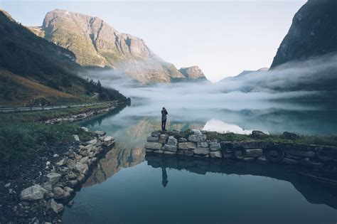 Foggy Sunrise In Olden Norway By Rob Sese 500px