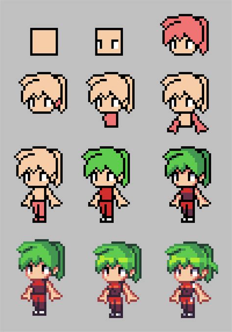 Beginner Low Res Character Pixel Art Design Pixel Art Characters
