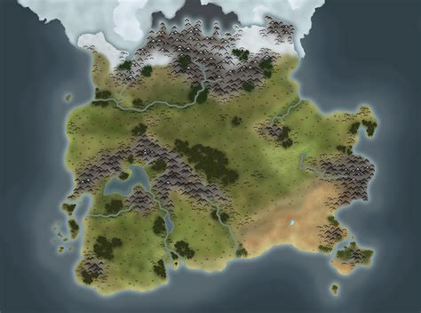 Blank Fictional World Maps