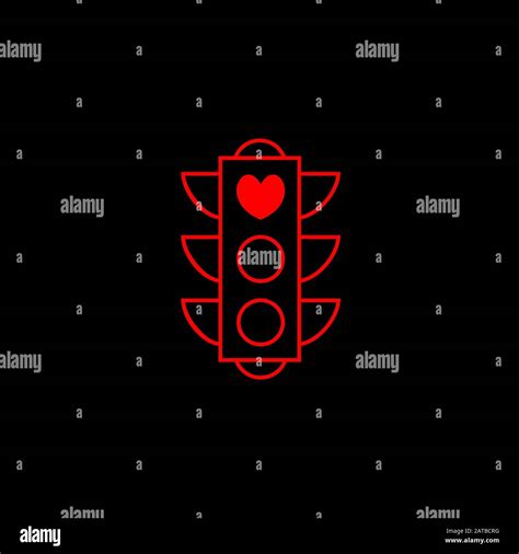 Love Light Vector Creative Template Heart Icon As A Symbol Of Love