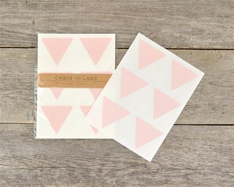 Large Pastel Pink Triangle Stickers Ballet Slipper Pink Etsy