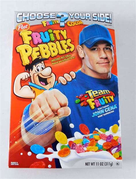 John Cena Fruity Pebbles Post Cereal Full Rare Exclusive Wwe Wrestling