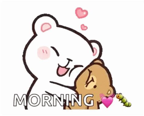 good morning hugs and kisses milk smooch