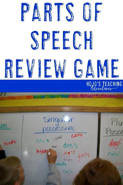 grammar game for basic parts of speech hojo s teaching possessive nouns singular nouns