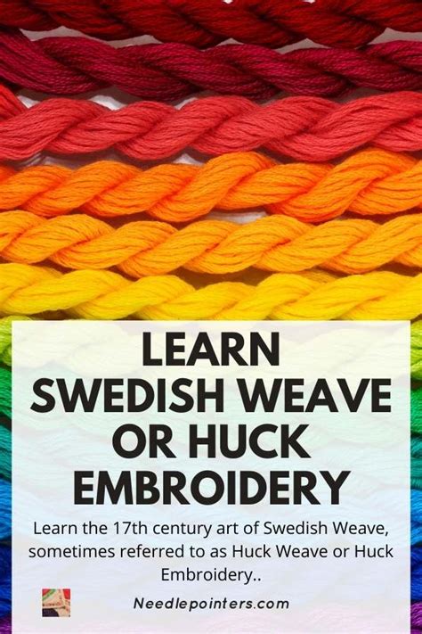 The Needlework Craft Of Swedish Weave Also Known As Huck Weaving Or