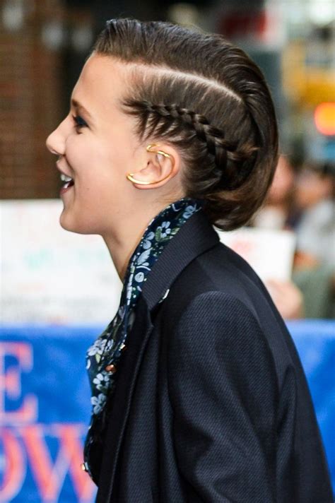 Millie Bobby Browns Side Braid At The Late Show With Steven Colbert