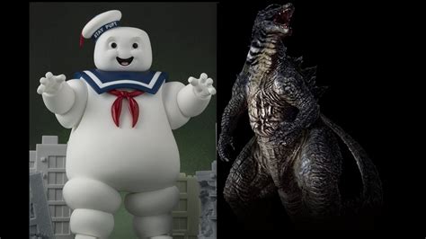 Stay Puft Marshmallow Man Versus Godzilla Who D Win The Fight A Stay Puft Vs Godzilla Battle