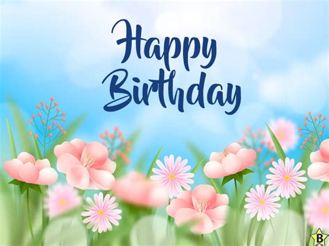 Happy Birthday Spring Flowers Images
