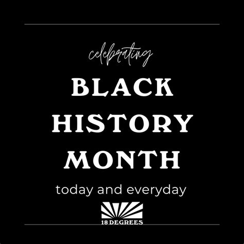 Celebrating Black History 18 Degrees