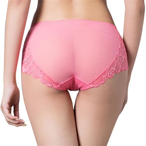 bud silk popular women s panties lace gauze ventilation underpants hollow out sexy intimates