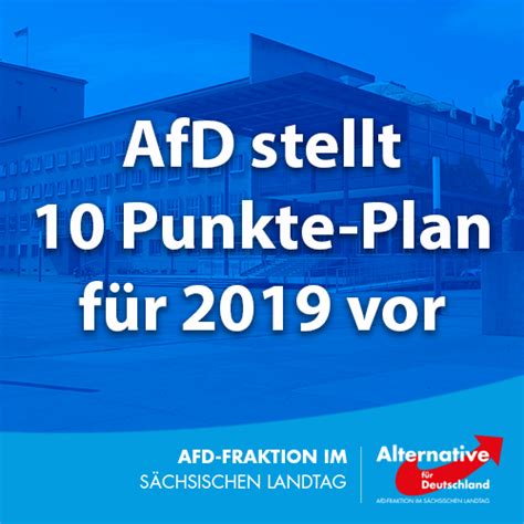 Pdf version zum runterladen & ausdrucken. AfD stellt 10 Punkte-Plan für 2019 vor - Blaue Landespost