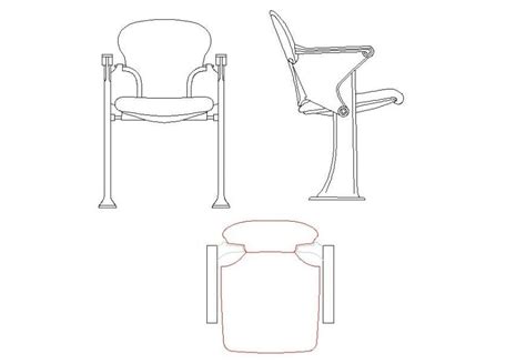 Salon Chair Elevation Details File Cadbull