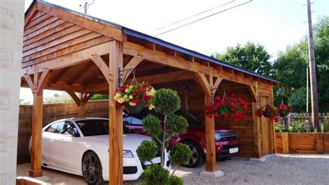 Post And Beam Timber Carports Project Gallery Abri Voiture Diy Dessins Carport Ports De Voiture