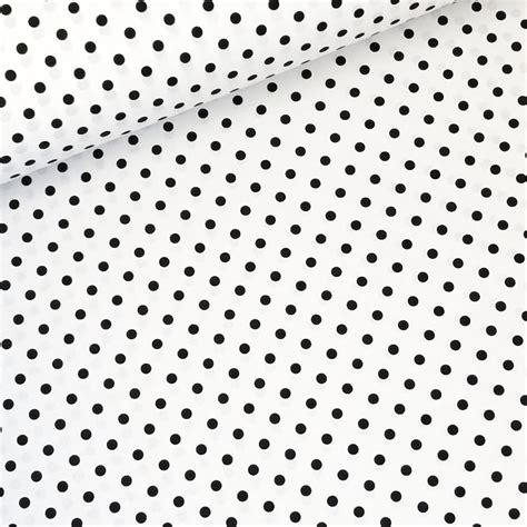 Black Polka Dots Cotton Fabric Black Dot On White Background Etsy