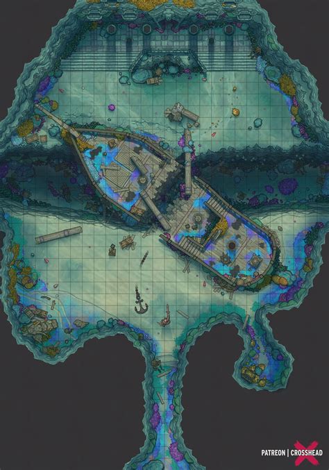Underwater Part 1 Crosshead On Patreon Fantasy World Map Dnd