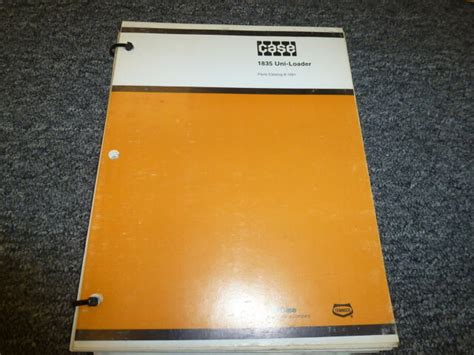 Case 1835 Uniloader Skid Steer Loader Parts Catalog Manual Book 81091