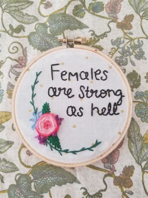 Https Etsy Com Shop InThisStitch Feminist Embroidery Feminist