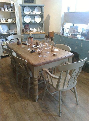 Chalk paint can be used on virtually any clean surface. Shabby chic farmhouse style table with 4 fiddleback chairs ...