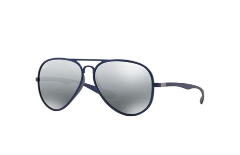 aviator liteforce sunglasses in blue and grey rb4180 ray ban® us