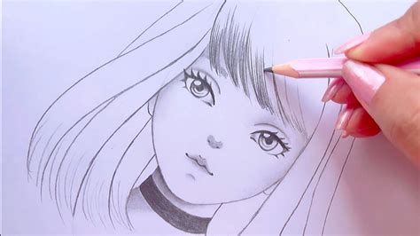 Easy Anime Girl Drawing How To Draw Anime Step By Step Pencil Sketch For Beginners