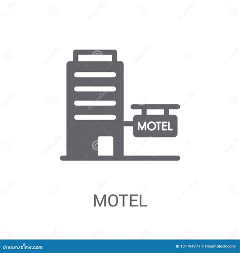 Motel Icon Trendy Motel Logo Concept On White Background From R Stock