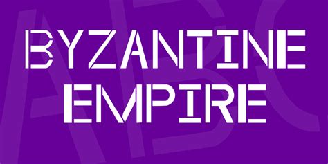 Byzantine Empire Windows Font Free For Personal Commercial