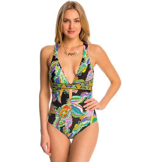 Trina Turk Swimwear Sea Garden One Piece Swimsuit At Swimoutlet Com