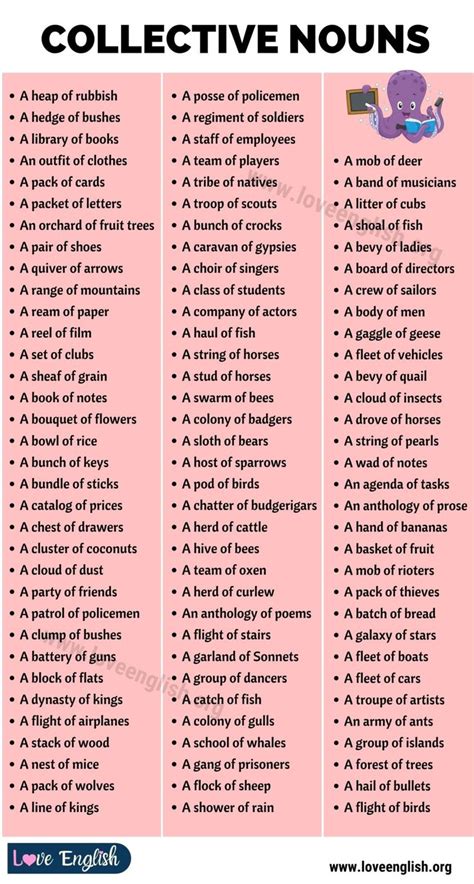 Collective Nouns Most Important Collective Nouns In English
