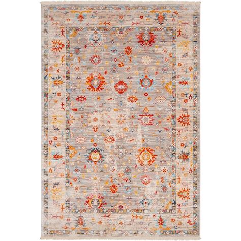 The tight patterns and vibrant untraditional colors in this polypropylene rug are sure to catch the eye of visitors. Surya Ephesians 3'11" x 5'7" Rug | Belfort Furniture | Rugs