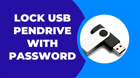 How To Lock Usb Pendrive With Password Youtube
