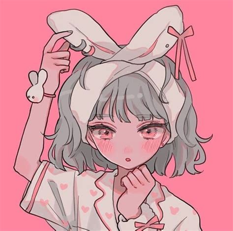 Soft Aesthetic Anime Bunny Pfp