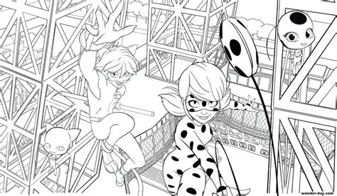Ladybug And Cat Noir Coloring Pages Printable Coloring Pages Free