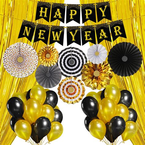 Buy Katchon Happy New Year Decorations 2024 Set Glitter Happy New