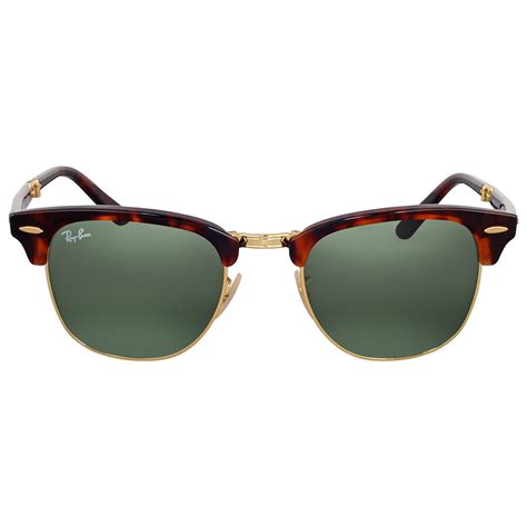 Ray Ban Clubmaster Tortoise Foldable Sunglasses Rb2176 990 51 8053672125603 Sunglasses Ray