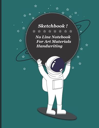 Sketchbook No Line Notebook For Art Materials Handwriting By Amine