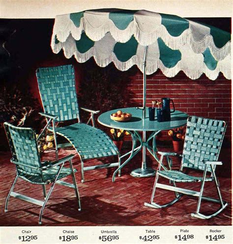 See 60 Vintage Patio Furniture Sets That Offered Outdoor Relaxation The