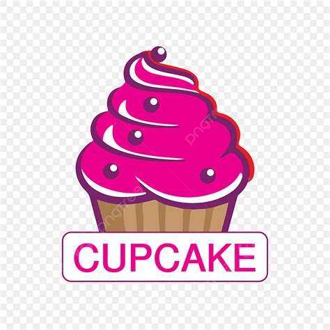 Gambar Desain Logo Kue Cup Pink Yang Indah Cangkir Kue Cupcake Png
