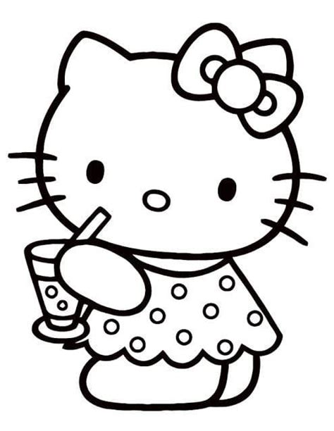 Kumpulan Mewarnai Gambar Hello Kitty Terbagus Dan Terlengkap Blog