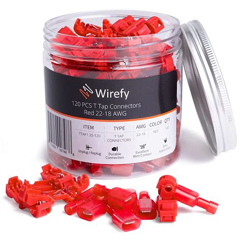 Buy Wirefy 120 Pcs T Tap Wire Connectors Quick Splice Wire Connectors