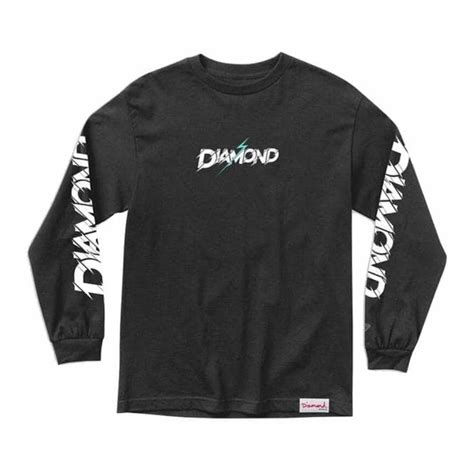 Diamond Supply Co Flash Long Sleeve Skate T Shirt Black Skate Clothing From Native Skate