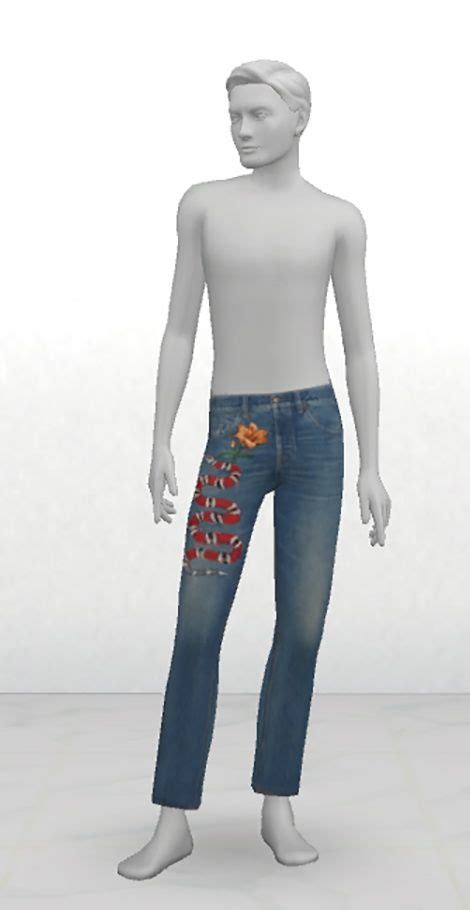Greenapple18r Gcci Jeans For Him Sims 4 Downloads