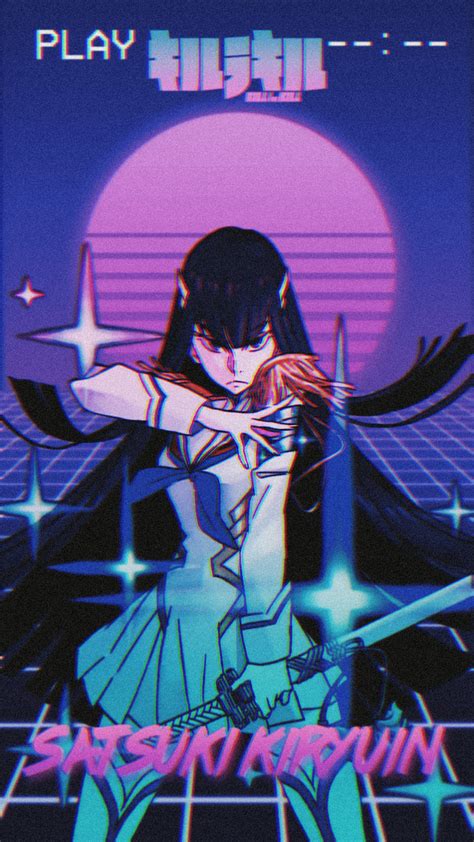 Synthwave Anime Girl Wallpapers Wallpaper Cave