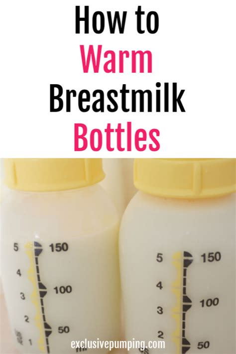 How To Warm Breast Milk Safely Exclusive Pumping
