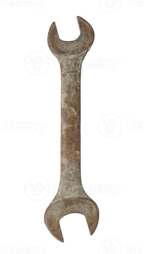 Old Rusty Wrench Isolated 13666323 Png