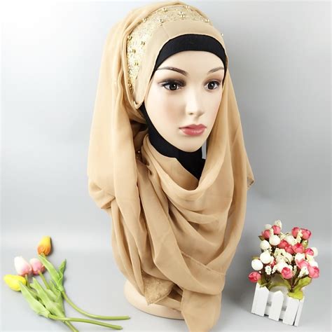 muslim hijab scarf womens shawl islamic headscarf muslim scarf shawl diamonds plain scarves for