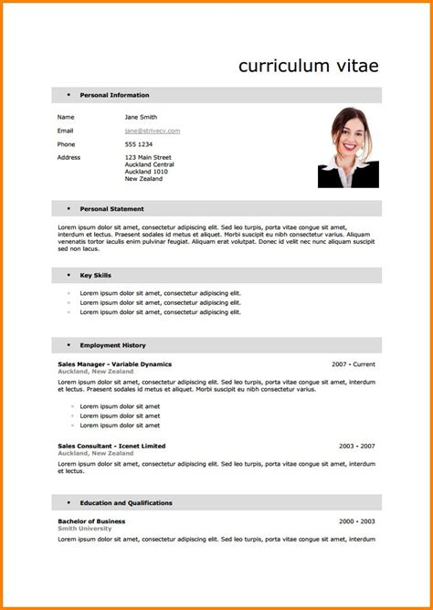 Do you need to write a curriculum vitae? modele des cv - Modele de lettre type