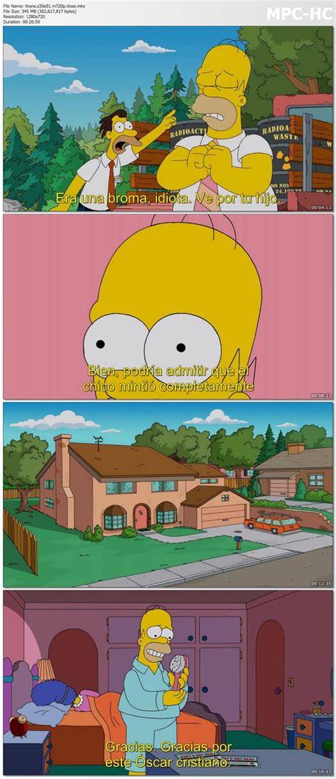 Los Simpsons Temporada Ingles Subtitulado P Por Seireshd Series